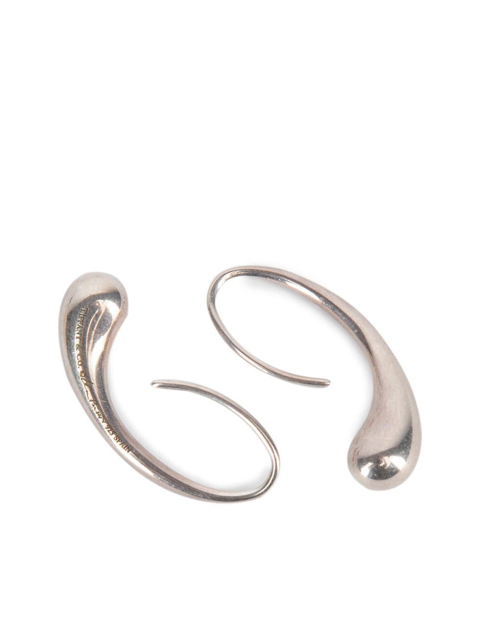 Pre-Loved Tiffany & Co Women's Sterling Sliver Teardrop Earrings 1