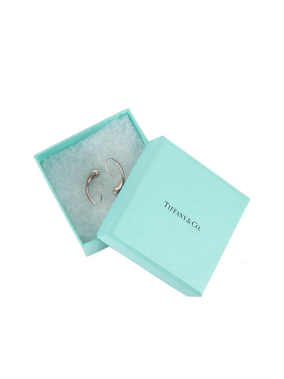 Pre-Loved Tiffany & Co Women's Sterling Sliver Teardrop Earrings 2