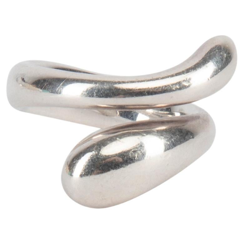 Pre-Loved Tiffany & Co Women's Sterling Sliver Teardrop Ring