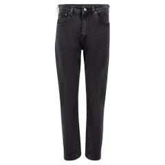 Pre-Loved Totême Women's Anthracite Denim High Waisted Jeans