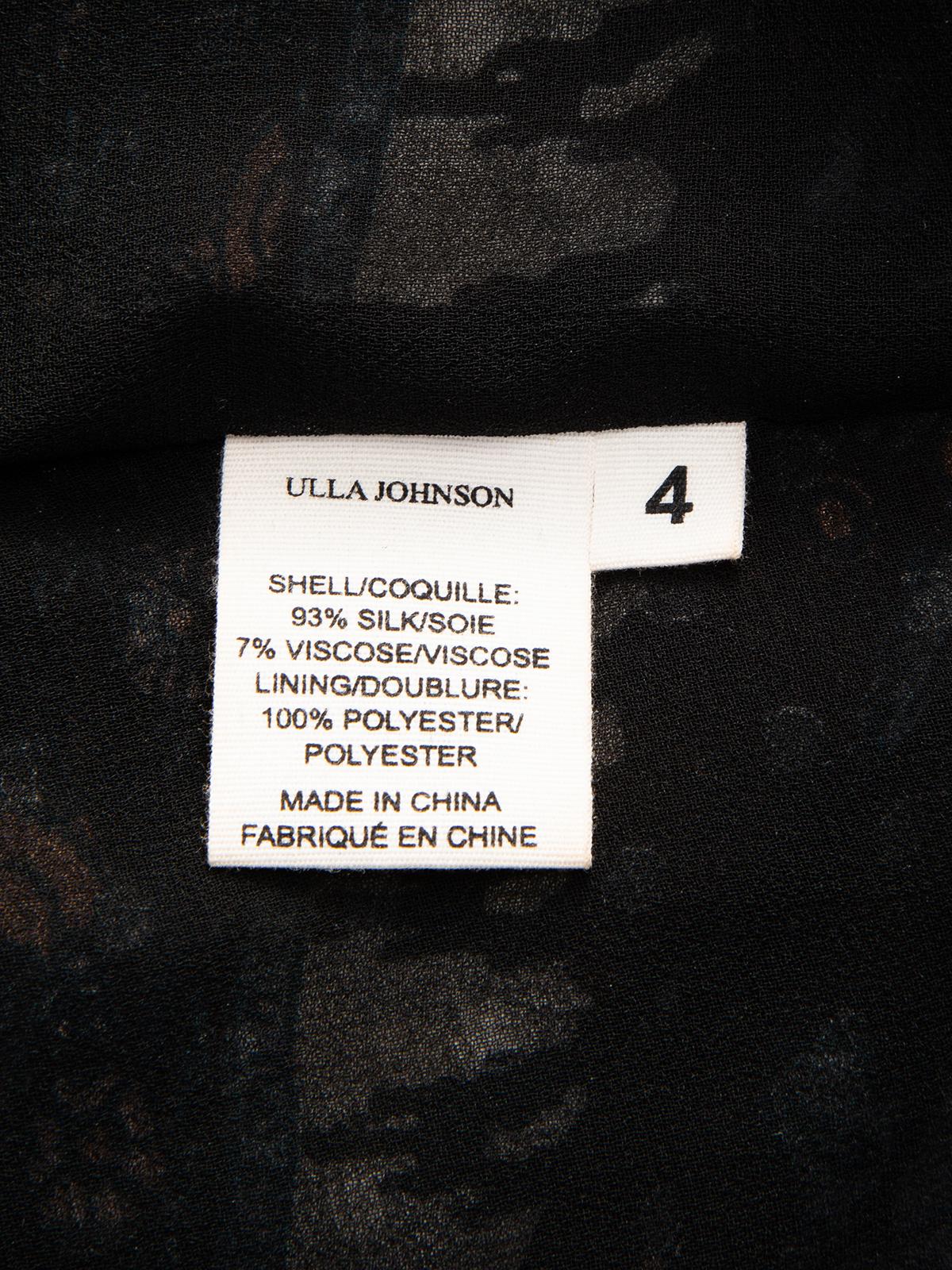 Pre-Loved Ulla Johnson Women's Multicolour Floral Mini Dress with Ruffle Details In Excellent Condition In London, GB