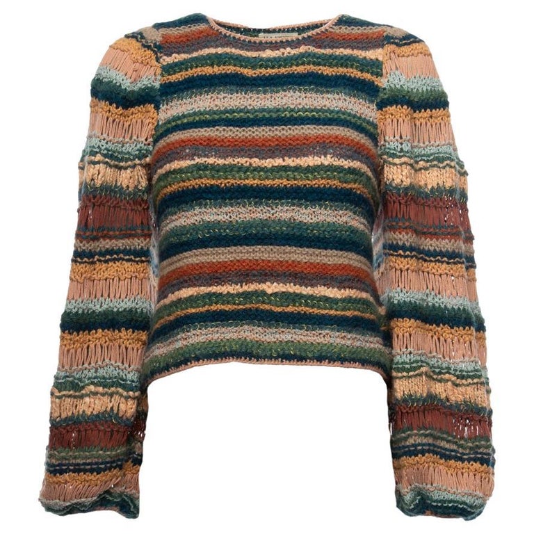 Pre-Loved Ulla Johnson Women's Samara Striped Multicolour Wool-Blend ...