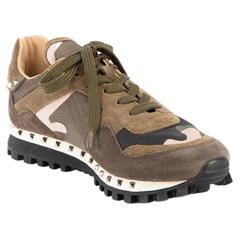 Pre-Loved Valentino Garavani Women's Camouflage Soul Rockstud Trainers For  Sale at 1stDibs