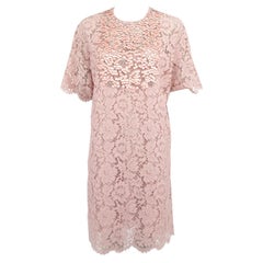 Pre-Loved Valentino Garavani Women's Floral Lace Dress with Embellished Bust