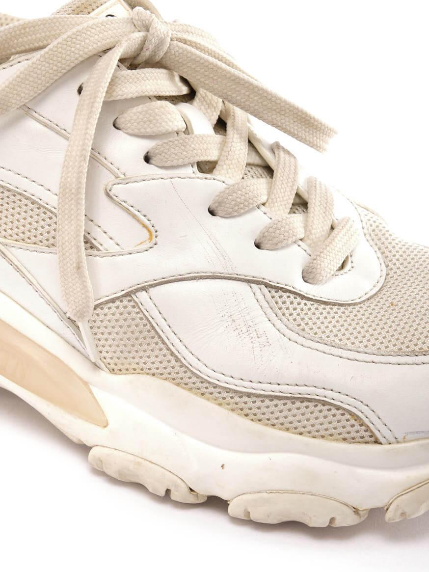 Pre-Loved Valentino Garavani Women's White Leather \'Bounce\' Sneakers 1