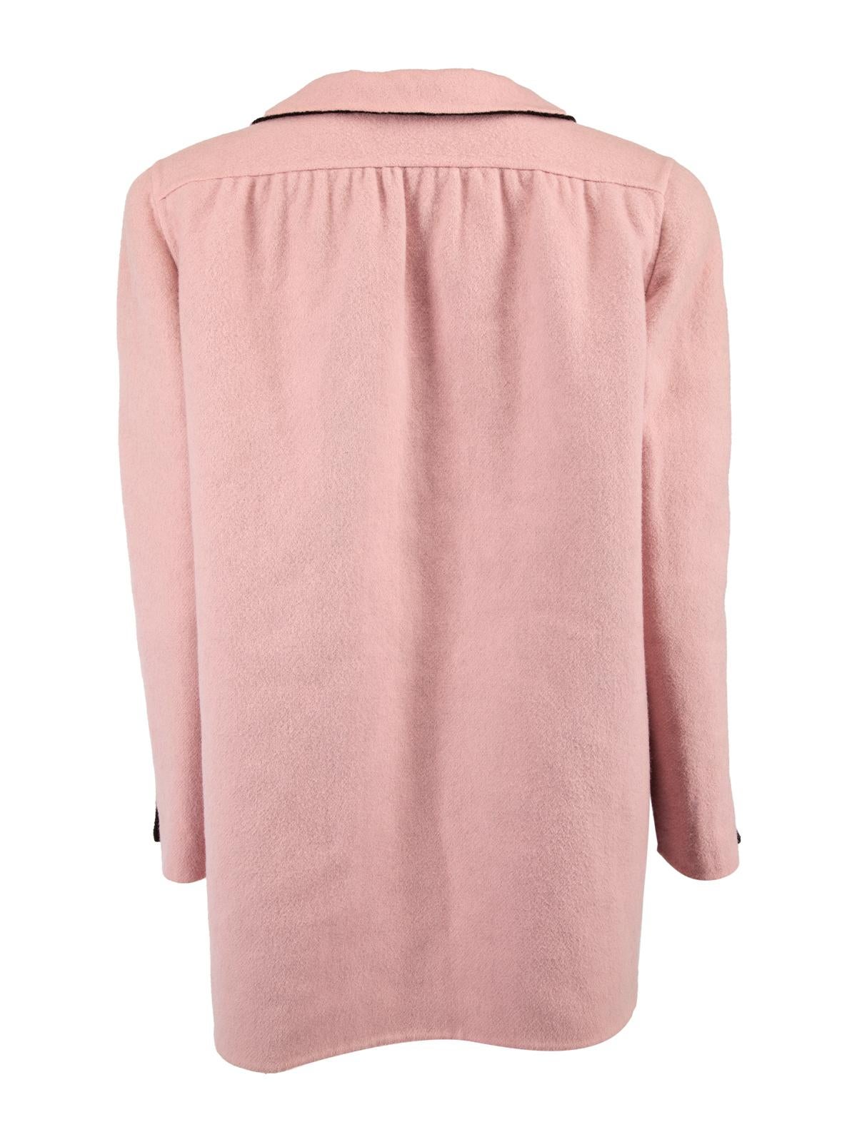 Pre-Loved Valentino Miss V Women's Wool Vintage Coat with Peter Pan Collar In Excellent Condition In London, GB