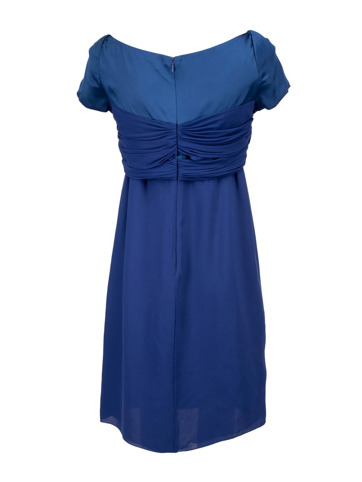Pre-Loved Valentino Spa Women's Mini Silk Dress with Cap Sleeves In Excellent Condition In London, GB