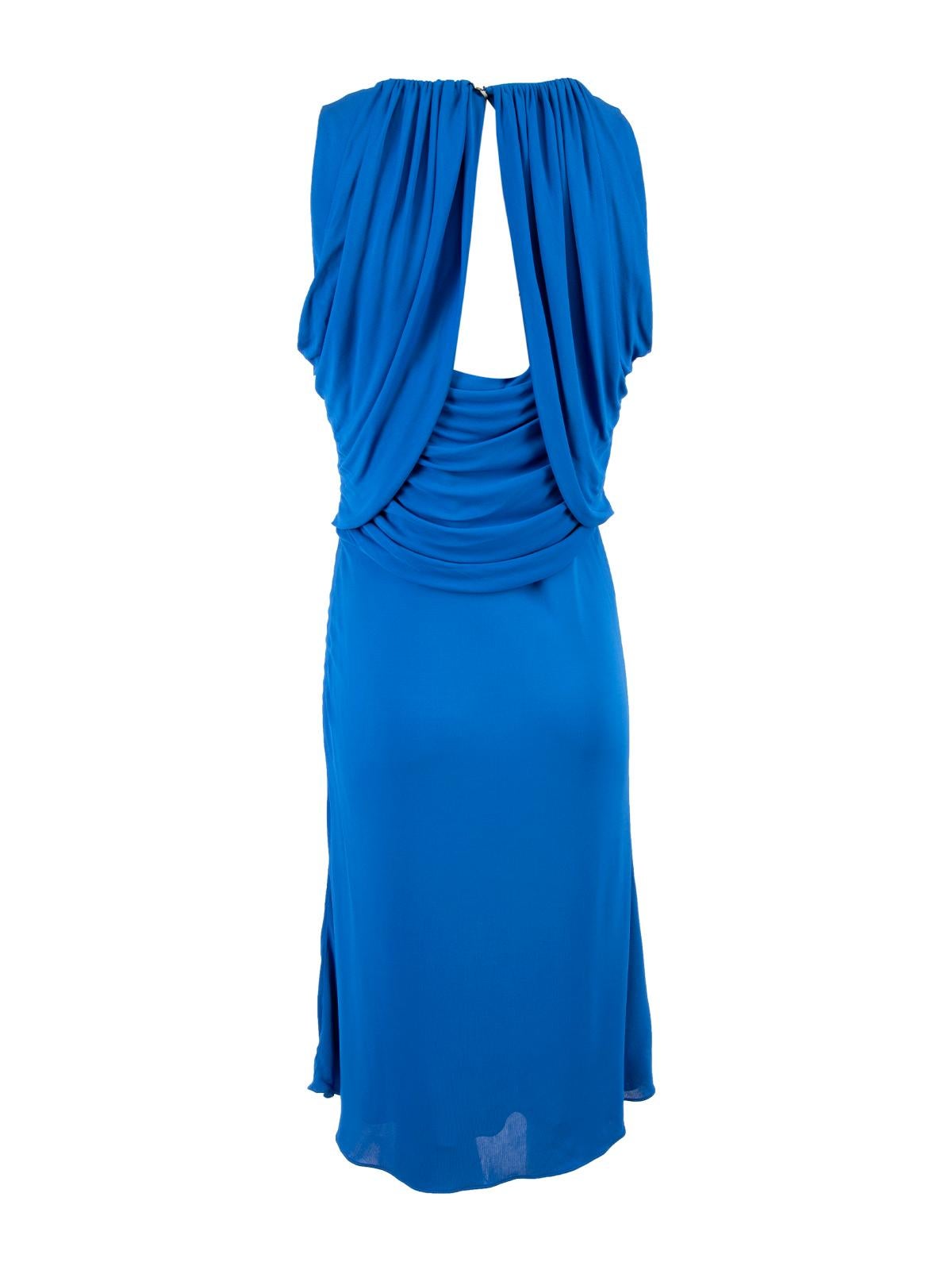 Pre-Loved Versace Women's Sleeveless Knee Length Dress In Excellent Condition For Sale In London, GB