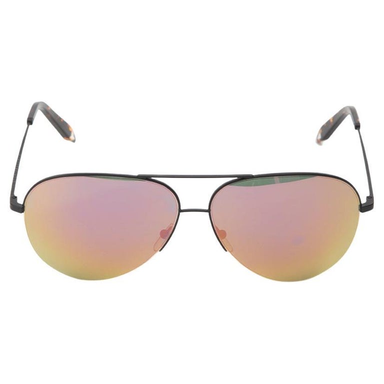 PreLoved Victoria Beckham Women's Black Metal Aviator Frame Sunglasses