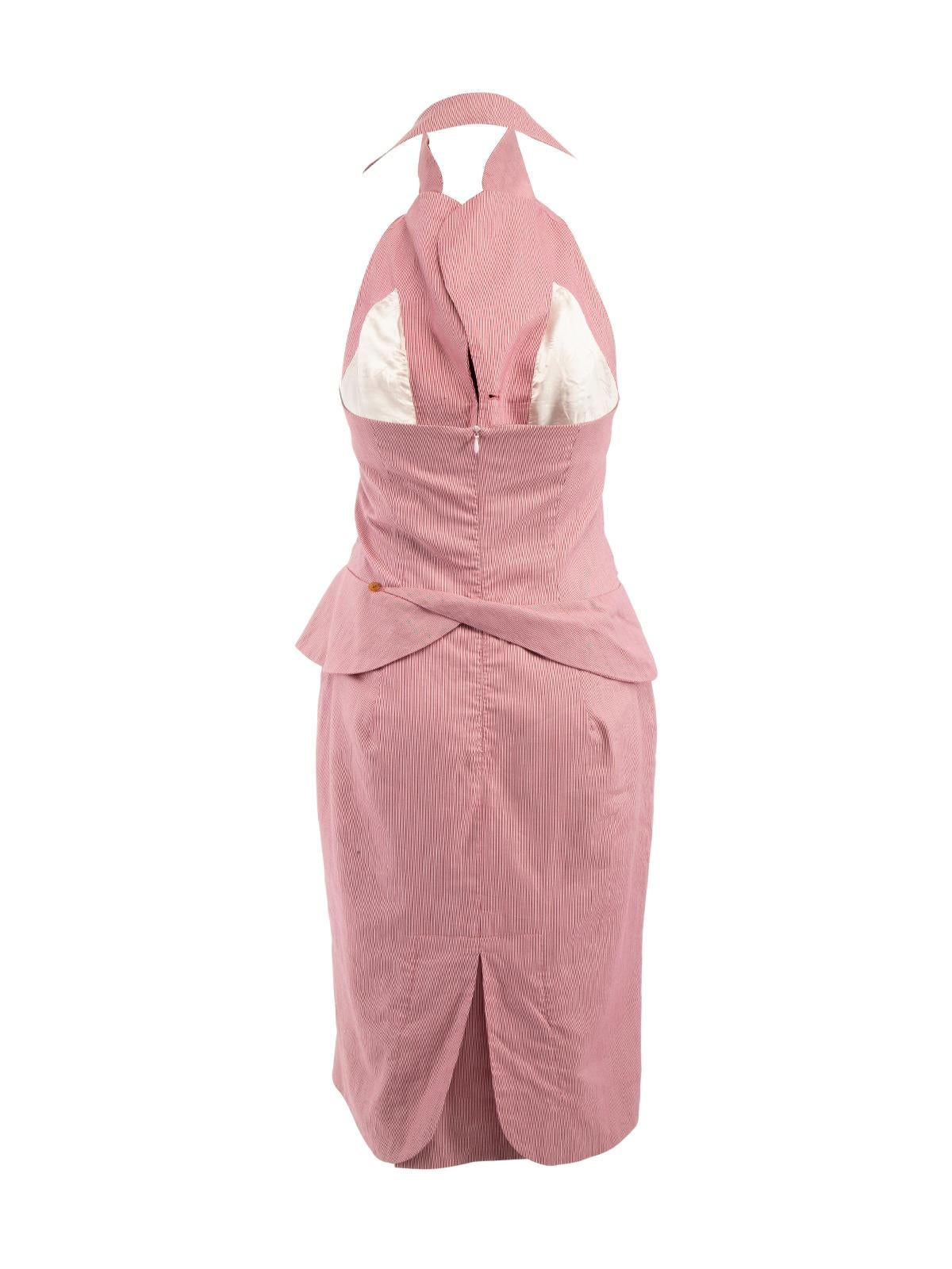 Pre-Loved Vivienne Westwood Women's Halter Neck Dress with Pockets In Excellent Condition In London, GB