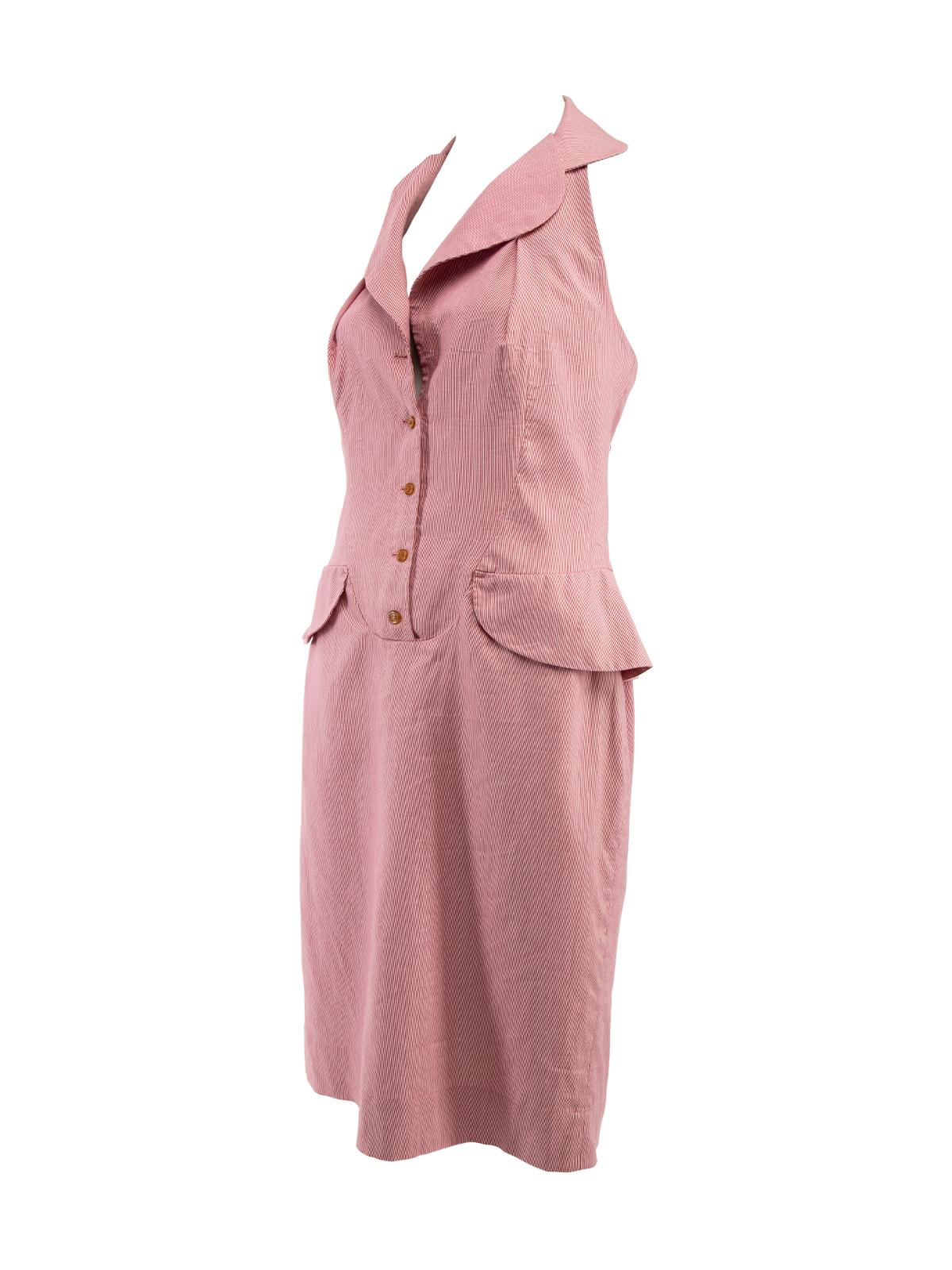 Pre-Loved Vivienne Westwood Women's Halter Neck Dress with Pockets 1