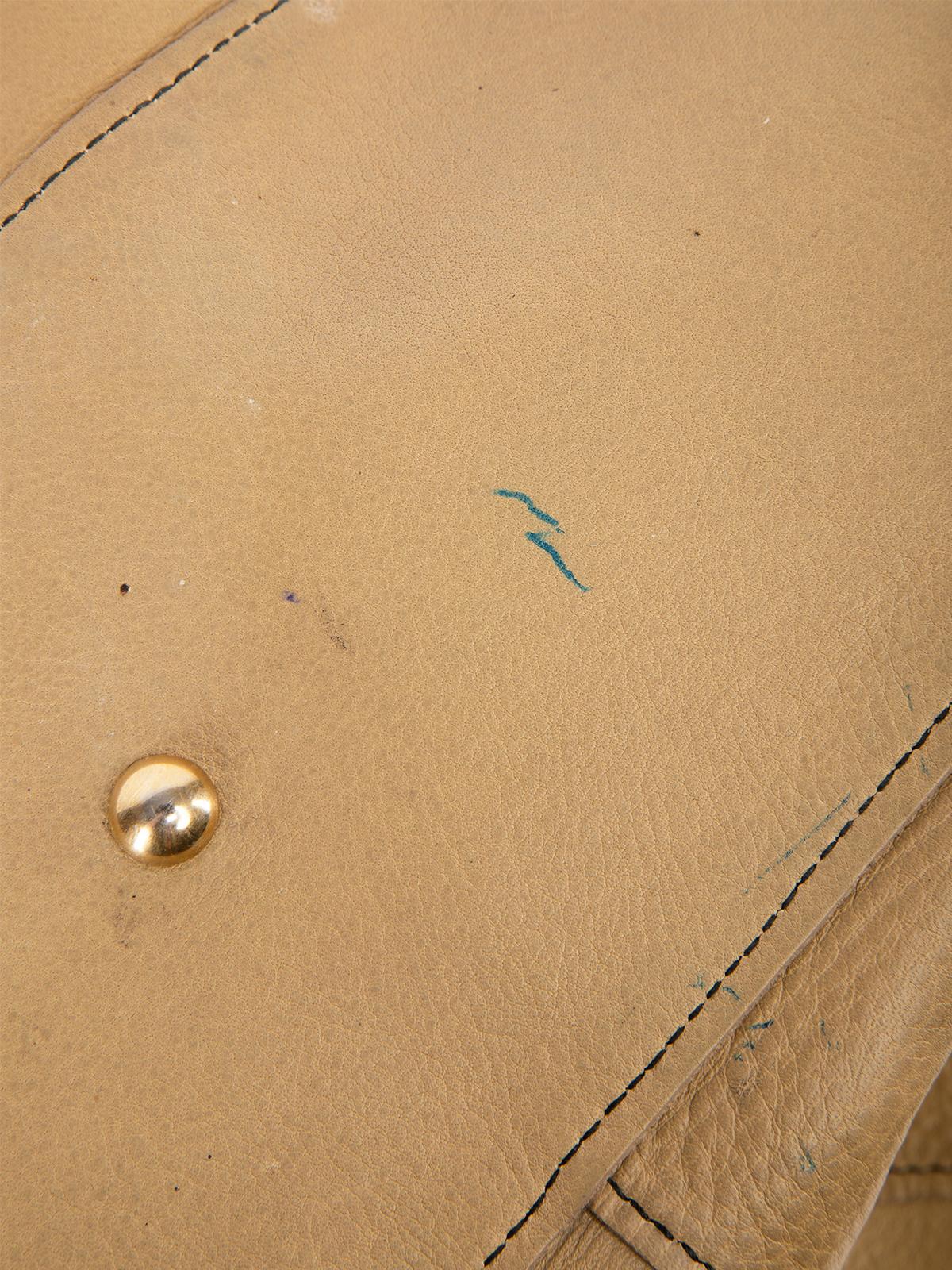 Pre-Loved Yves Saint Laurent Women's Leather Y Logo Tote Bag 6