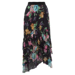 Pre-Loved Zimmermann Women's Asymmetrical Frill Floral Skirt