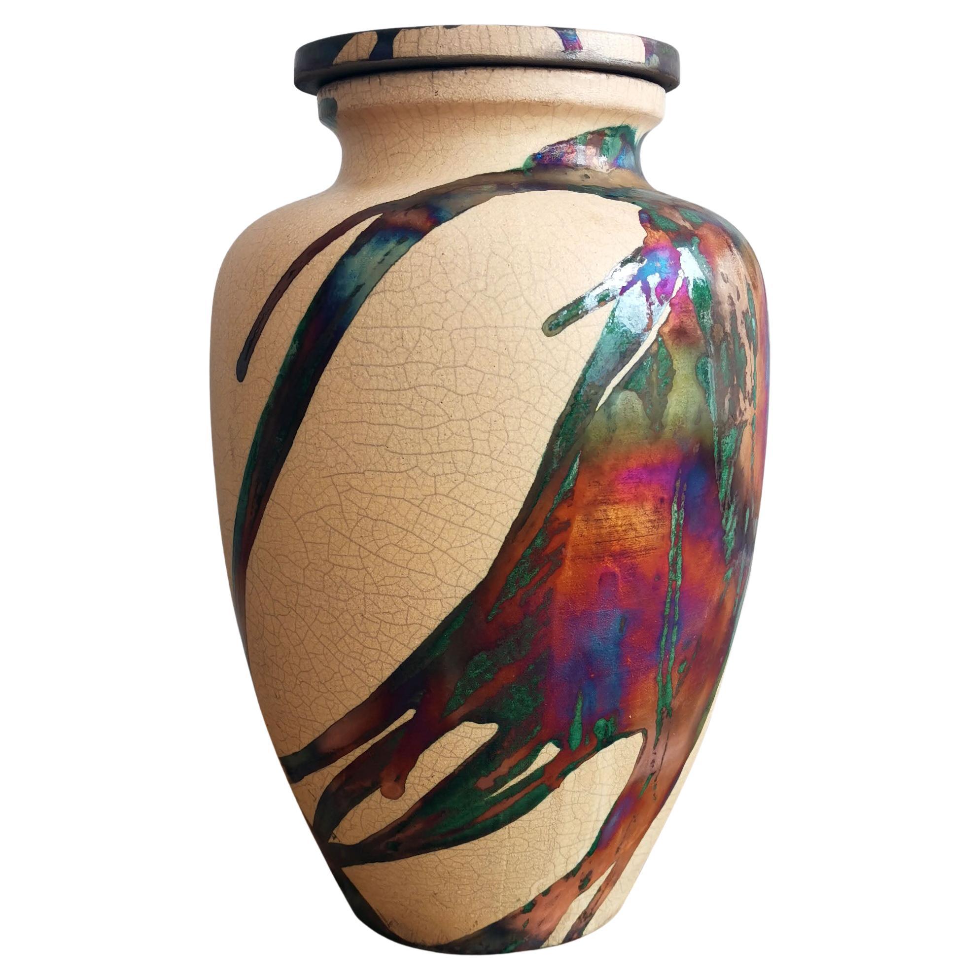 Pre-ordine Urna Omoide 170 Pollici Cubi - Mezzo Rame Opaco, Ceramica Raku