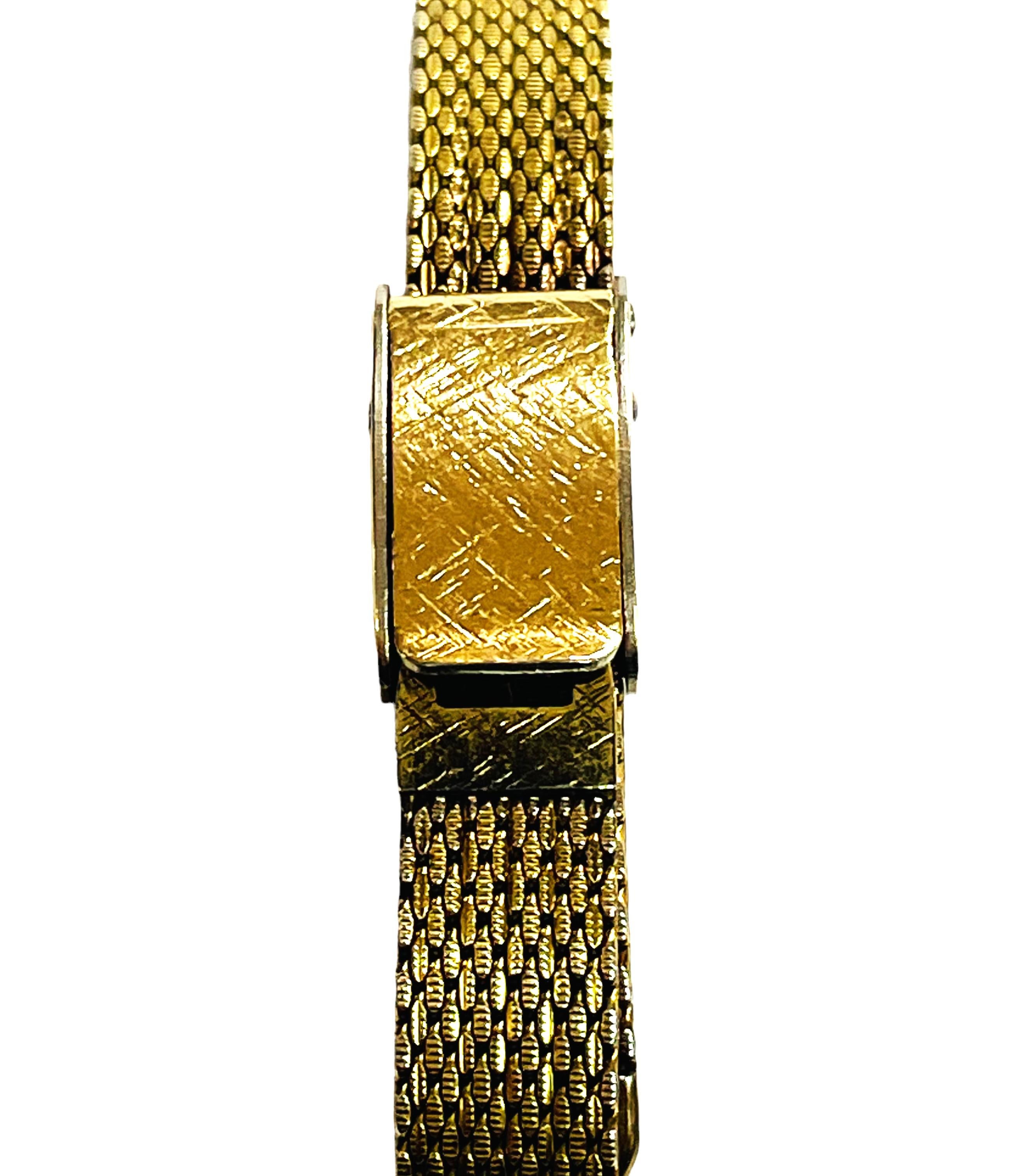 gruen women's gold watch