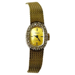 Pre-Owned 14k Yellow Gold Diamond Vintage Duchess Gruen Woman's Watch