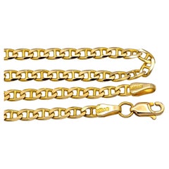 Pre-Owned 14K Yellow Gold Mariner Chain Necklace 22" Long 3mm
