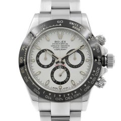 Rolex Daytona, montre automatique pour hommes avec cadran Panda blanc en acier et céramique 116500LN