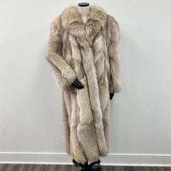Anthony Holmgren Natural Silver Fox Fur Coat (Size 12-L)