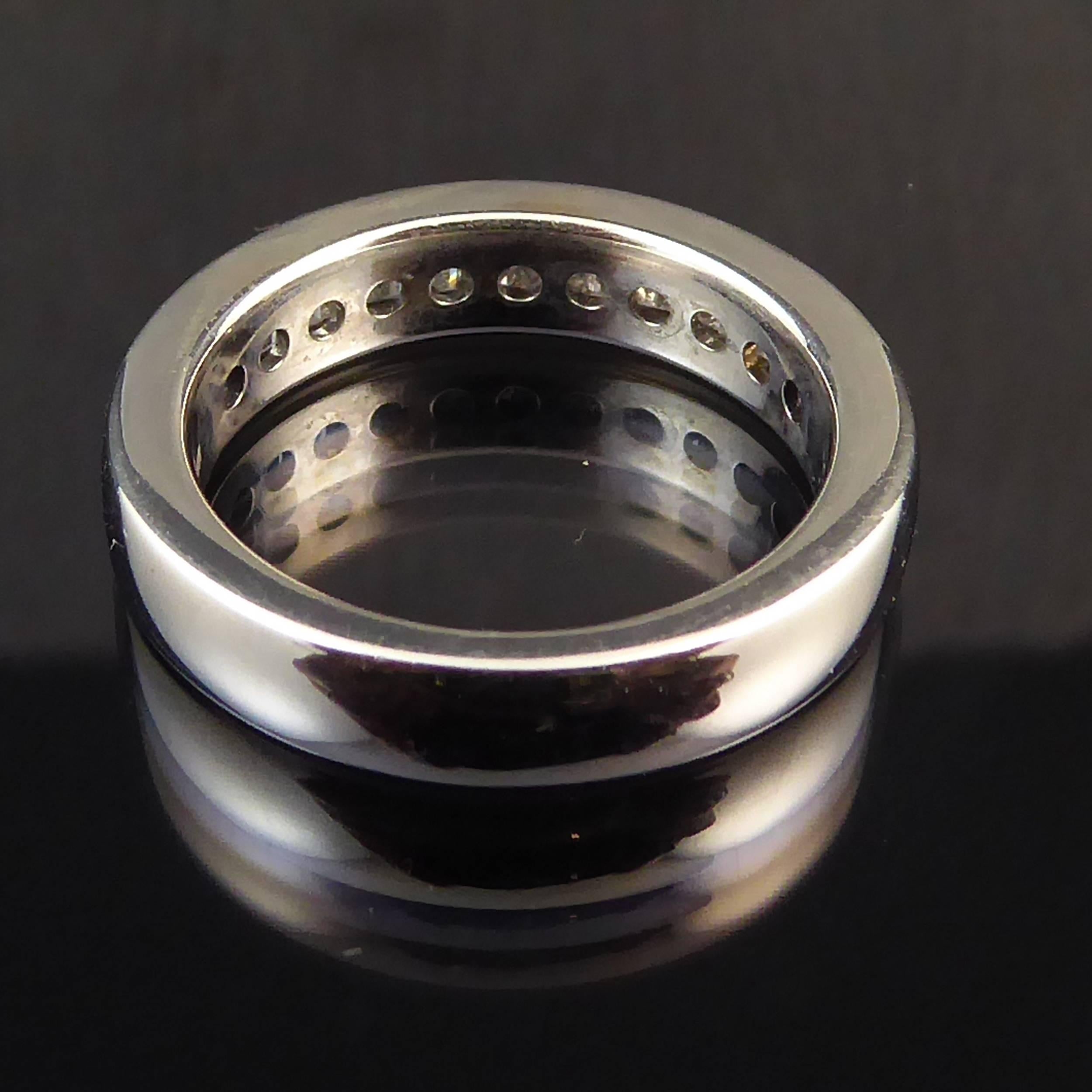 half eternity diamond wedding band