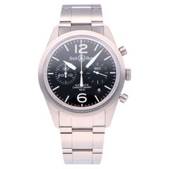 gucci watch 1142 swiss made Pre-Owned Bell
Ross Vintage Officer Stainless Steel BRV126BLSTSST Watch