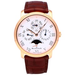 Pre-Owned Blancpain Villeret 18 Karat Rose Gold 6659-3631-55B Watch