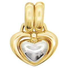 Pre-Owned Chimento 18K Two-Tone Gold Heart Pendant