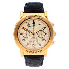 Vintage Pre-Owned Corum Admiral's Cup 18 Karat Yellow Gold 296.830.56 Watch