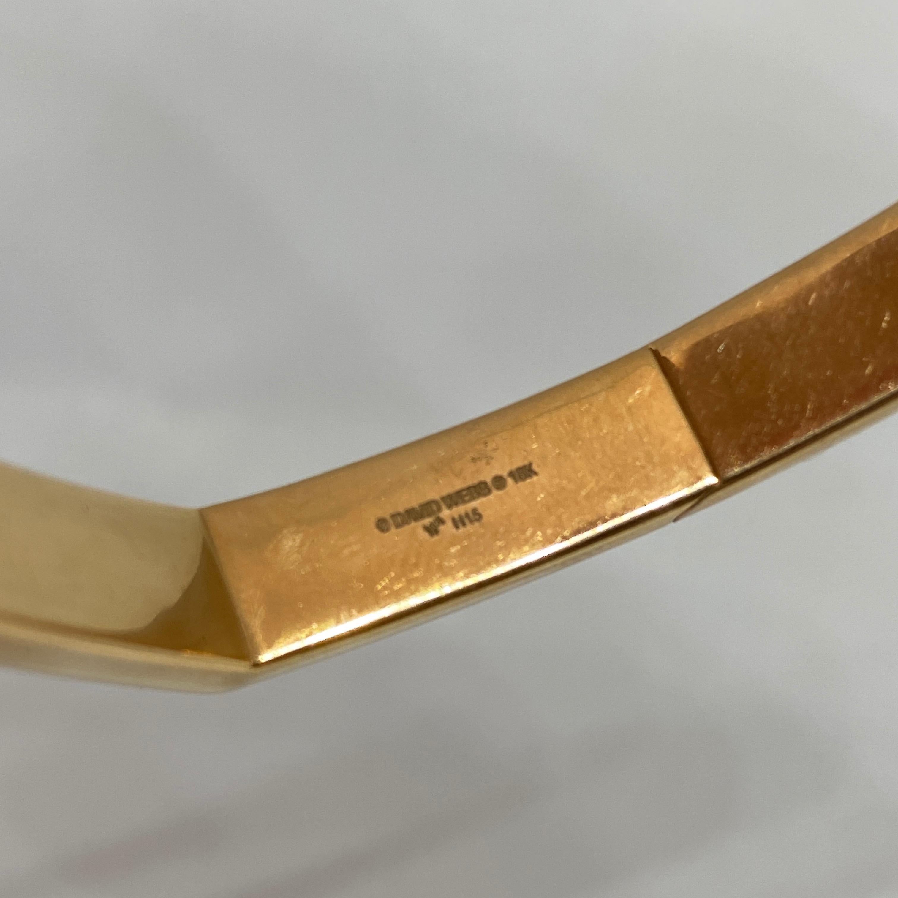 Pre-Owned David Webb Quad Quad Armreif 18k Gelbgold Damen im Angebot