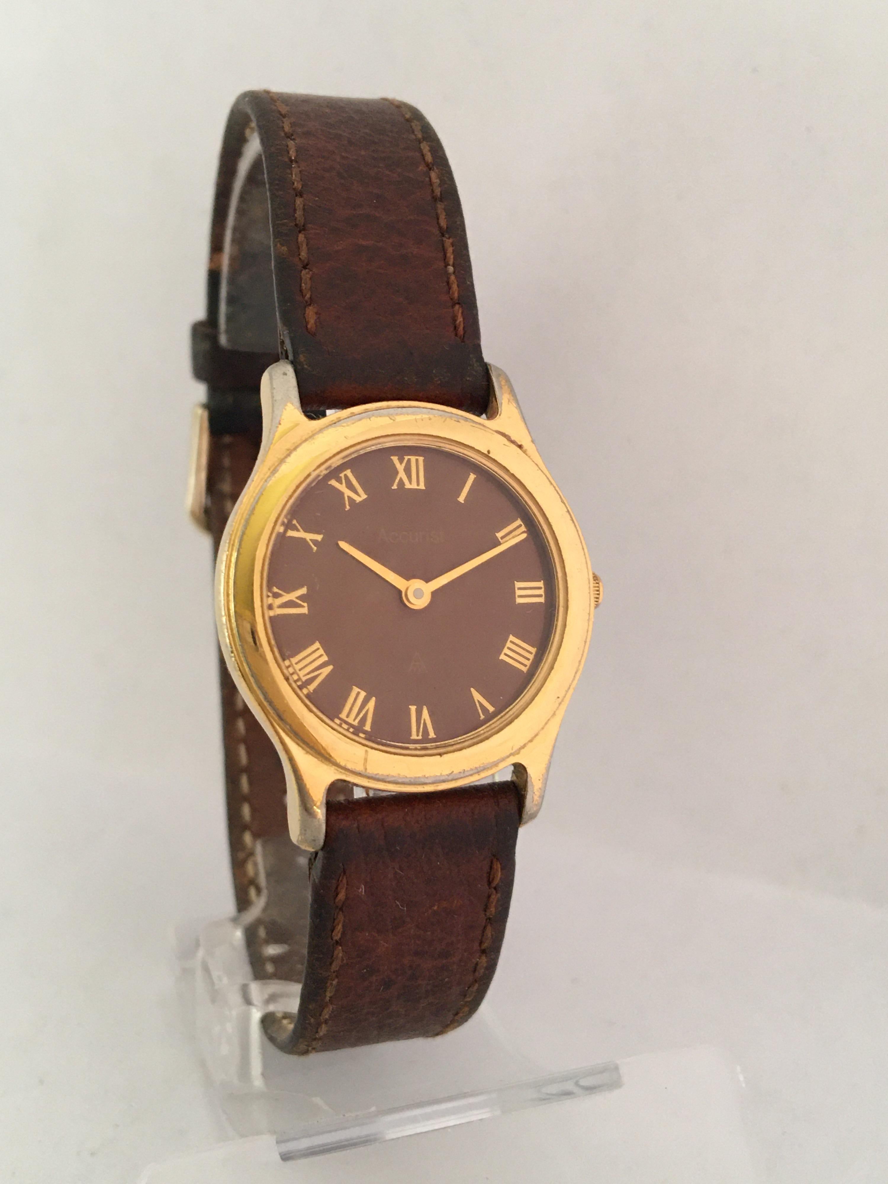 Pre-Owned Gold-Plated Ladies Accurist Watch For Sale 5