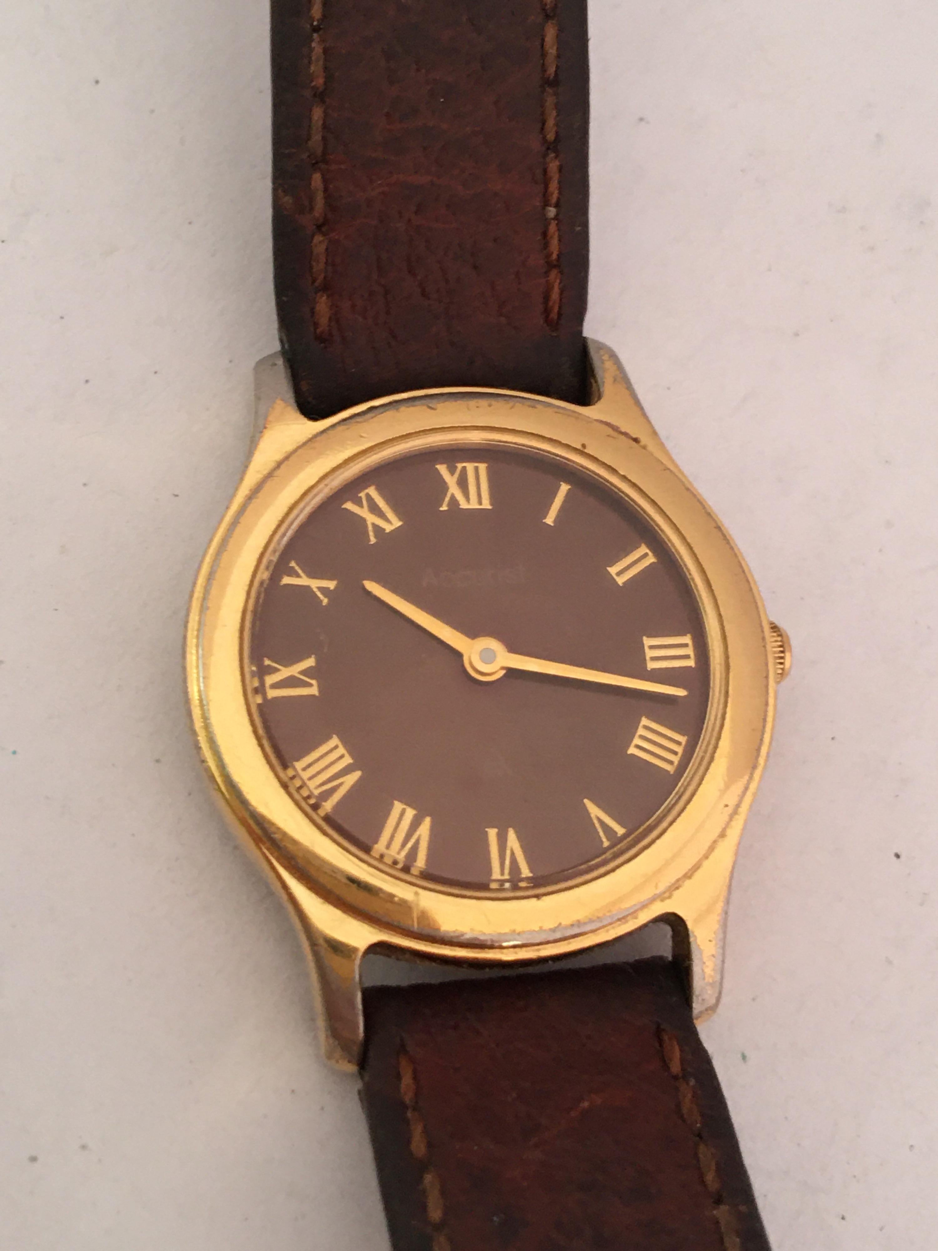 Women's Pre-Owned Gold-Plated Ladies Accurist Watch For Sale