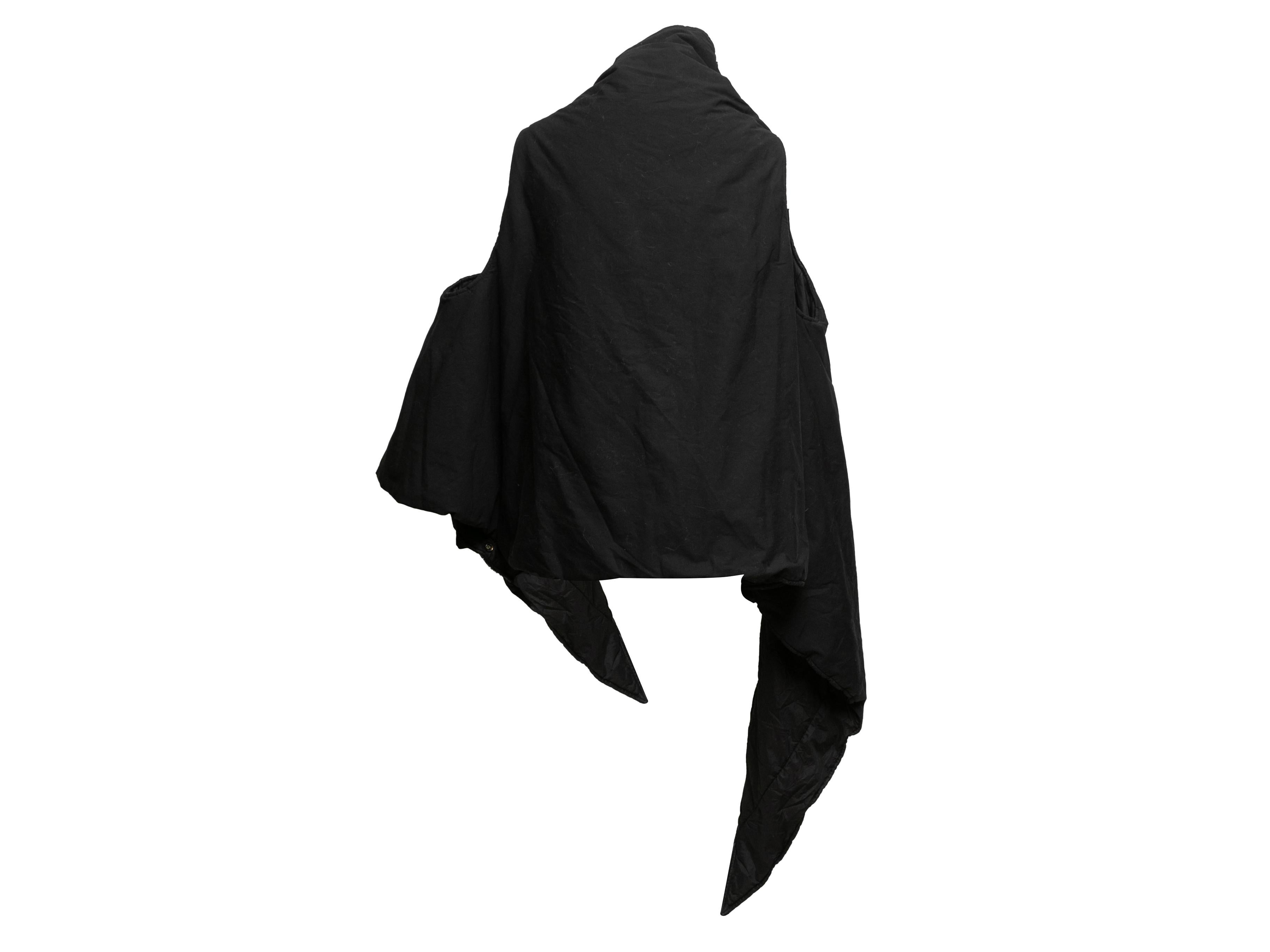 Black Rick Owens Drkshdw 2013 Asymmetrical Vest Size US L In Good Condition For Sale In New York, NY