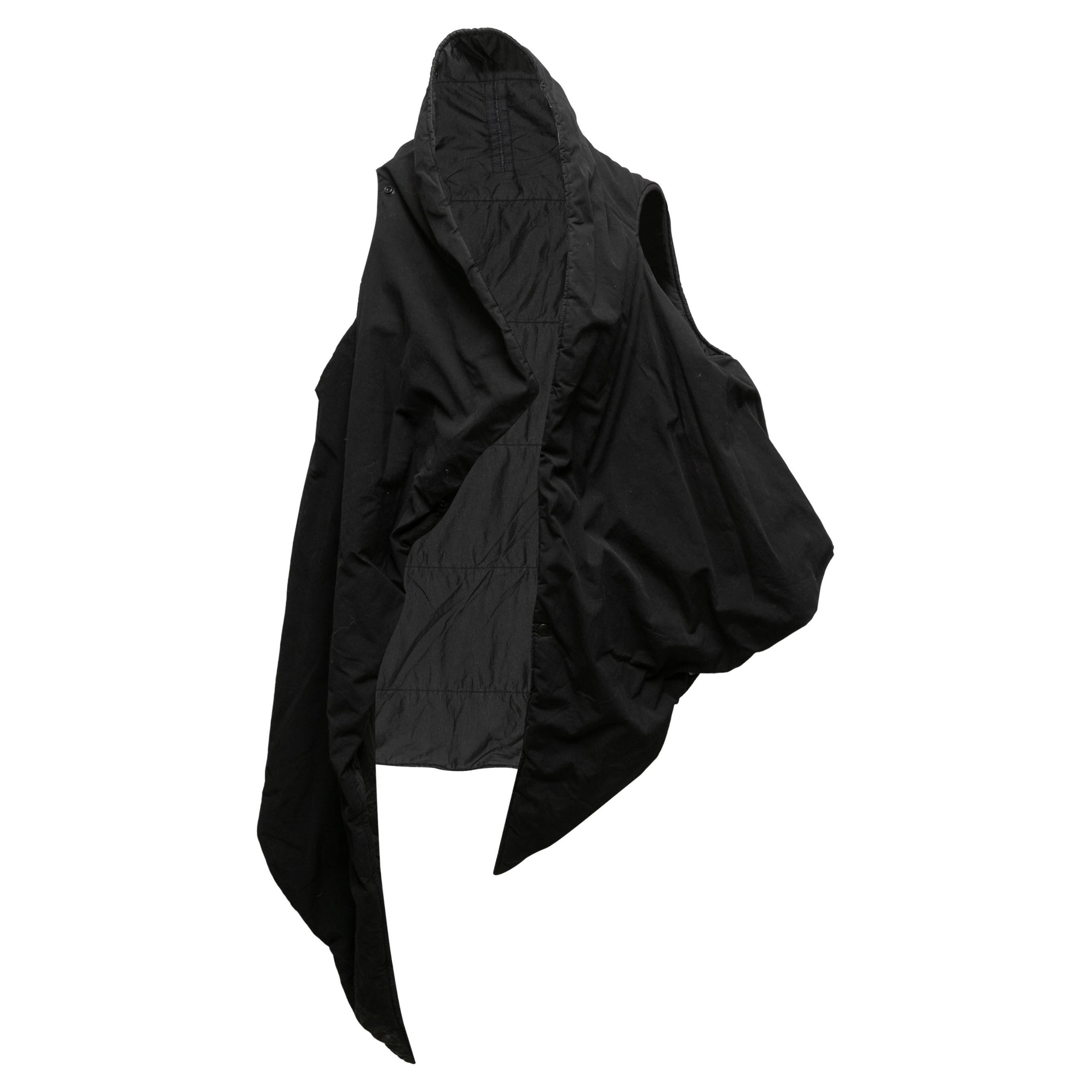 Black Rick Owens Drkshdw 2013 Asymmetrical Vest Size US L For Sale