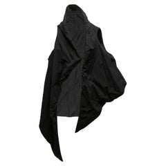 Schwarze Rick Owens Drkshdw 2013 Asymmetrische Weste in Schwarz, Größe US L
