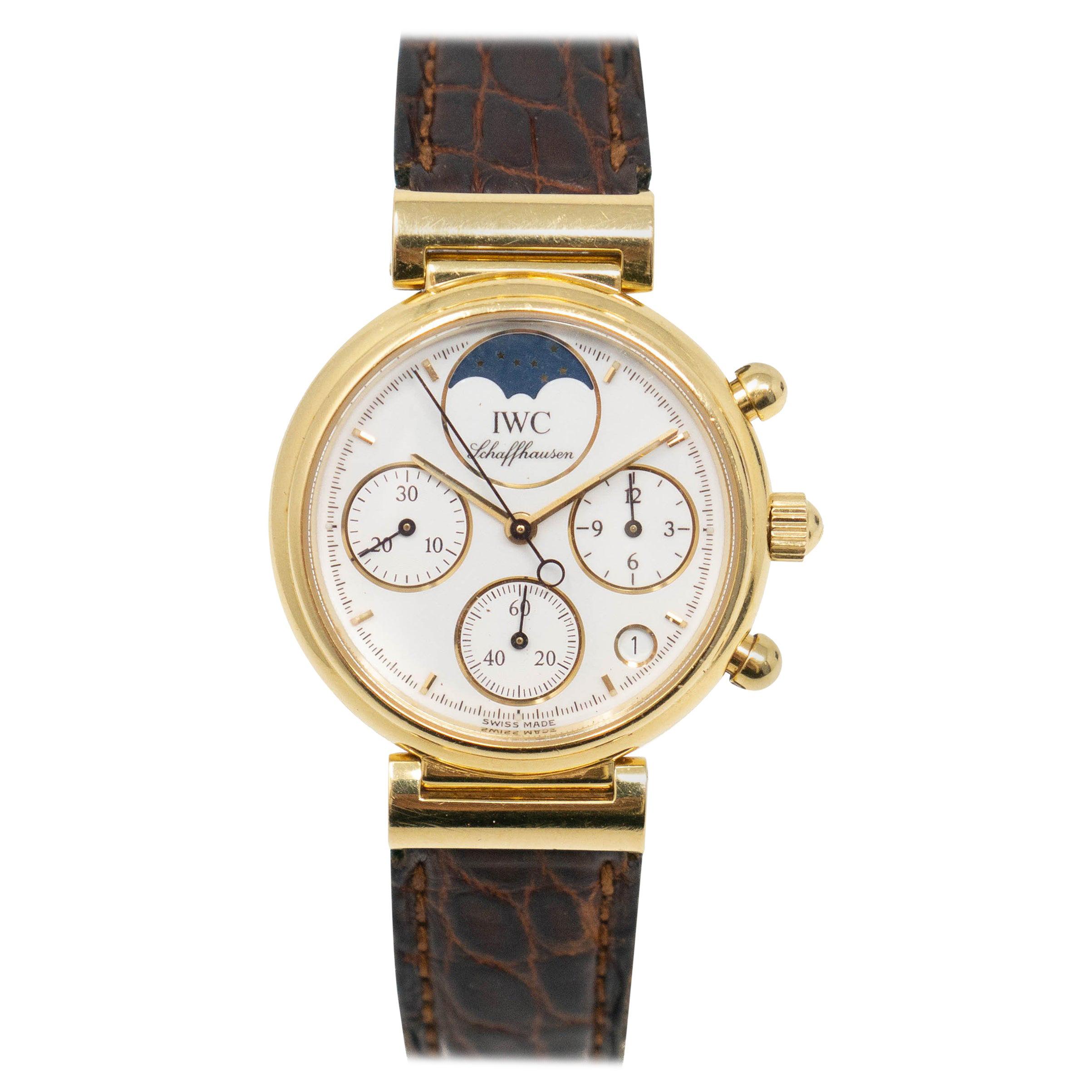 Pre-Owned IWC Da Vinci 3736 Gold Women Watch 'Certified Authentic and Warranty' For Sale
