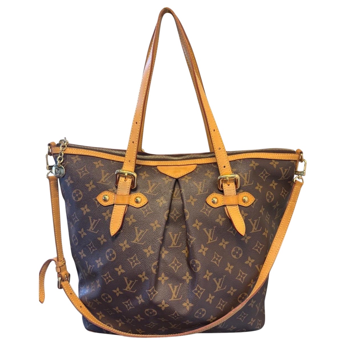 Pre-Owned Louis Vuitton Palermo GM Tote Monogram Canvas Shoulder Bag
