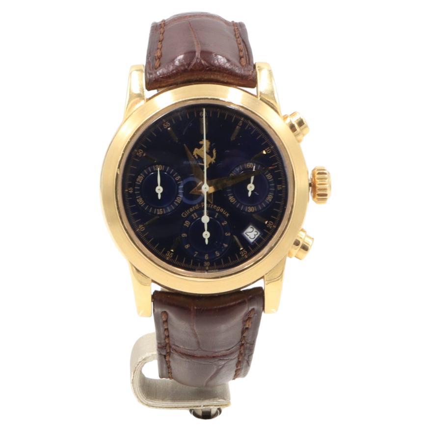 Pre-Owned Men's Girard Perregaux Chronograph Ferrari 18K Yellow Gold Watch 8020