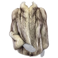 Pre-owned Norwegian Fox Fur Jacket (Size 6/S)