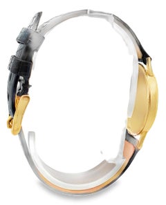 Pre-Owned Omega DeVille 14K Yellow Gold Watch, Round Dial & Genuine Lizard Band