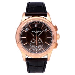 Pre-Owned Patek Philippe Annual Calendar 18 Karat Rose Gold 5905R-001 Watch