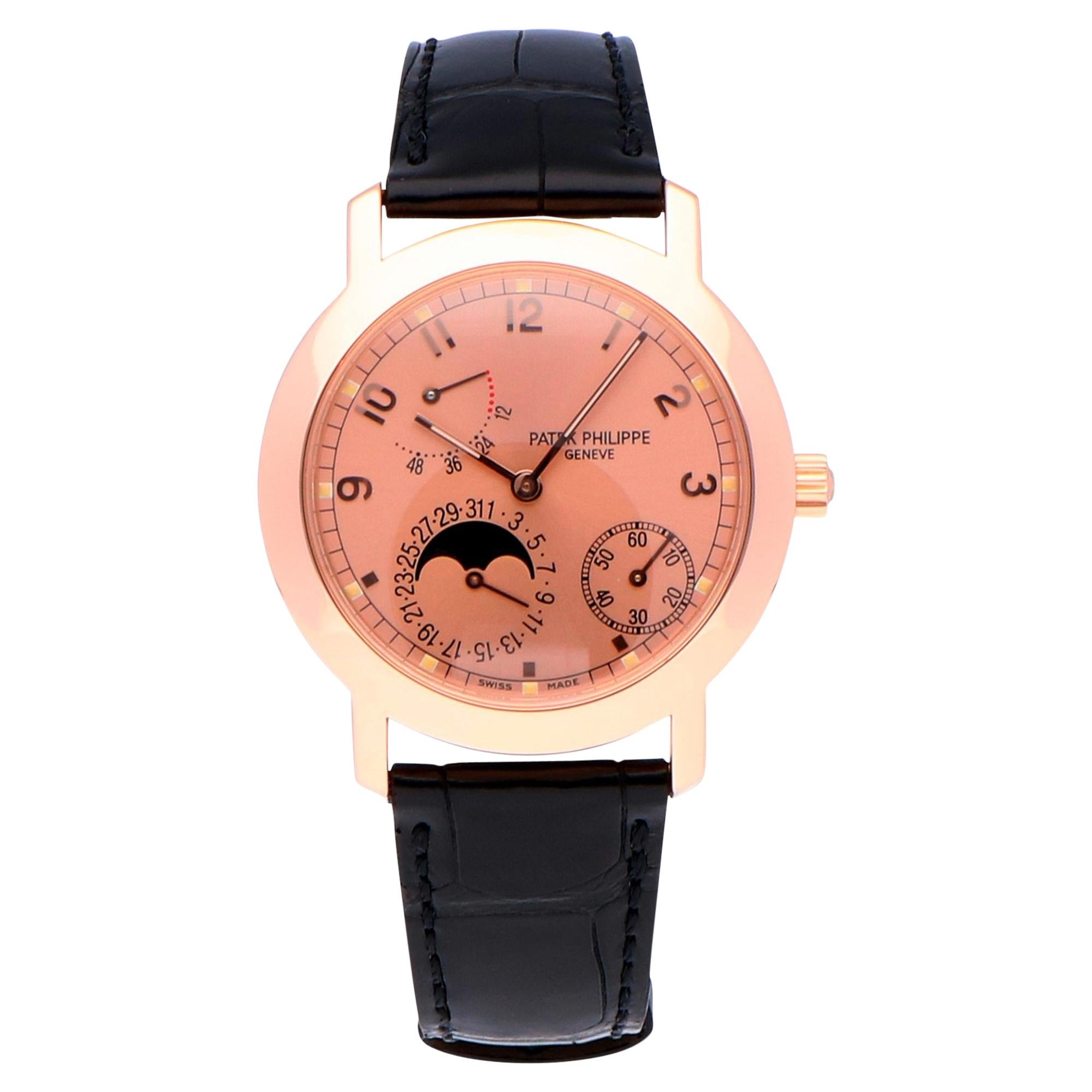 Pre-Owned Patek Philippe Calatrava 18 Karat Rose Gold 5055R Watch