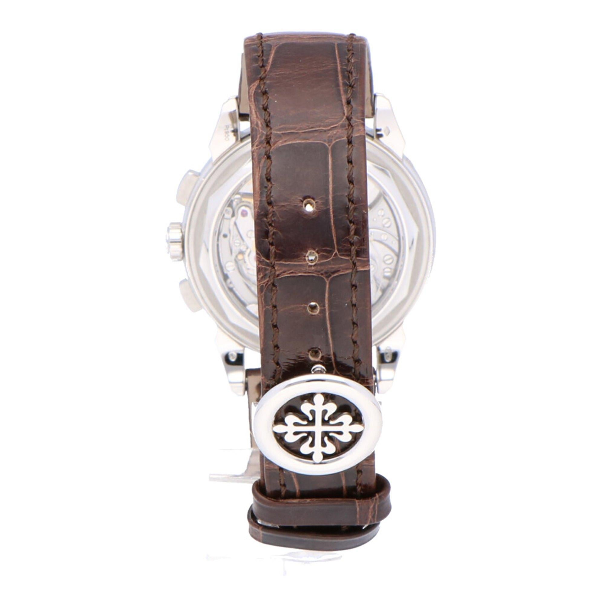 Pre-Owned Patek Philippe Grand Perpetual Calendar Chronograph 5270P-001 Watch In Good Condition In Bishops Stortford, Hertfordshire