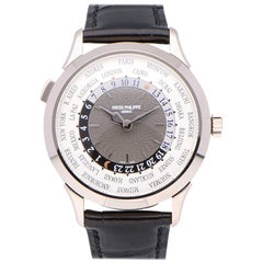 Pre-Owned Patek Philippe Worldtime 18 Karat White Gold 5230G-014 Watch