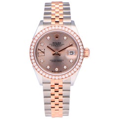 Pre-Owned Rolex Datejust Stainless Steel and Rose Gold 279381RBR Watch