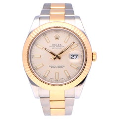 Pre-Owned Rolex Datejust Stainless Steel and Yellow Gold 116333 Watch