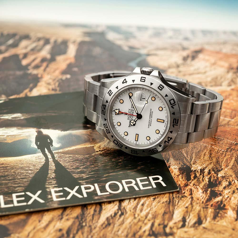 Pre-Owned Rolex Explorer II Ref. #16550 with Box and Papers 2