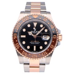Pre-Owned Rolex GMT-Master II Stainless Steel and Rose Gold 126711CHNR Watch