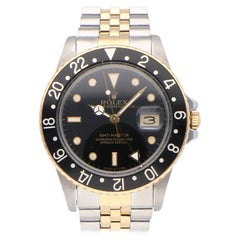 Pre-Owned Rolex GMT-Master Stainless Steel and Yellow Gold 16753 Watch