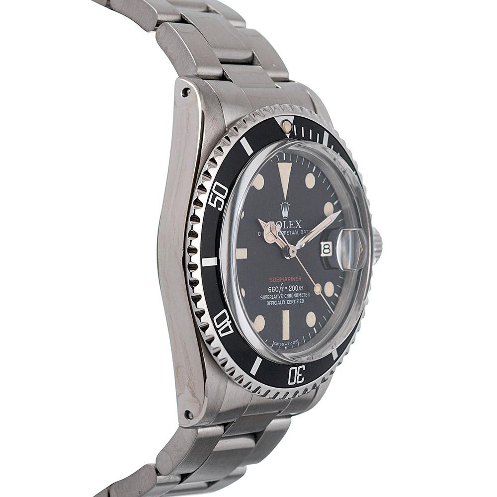Pre-Owned Rolex MKV Red Submariner Ref. #1680 In Good Condition In Carmel-by-the-Sea, CA