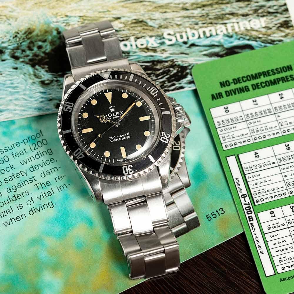 Pre-Owned Rolex Submariner Ref. #5513 with “Meters First” Dial 6